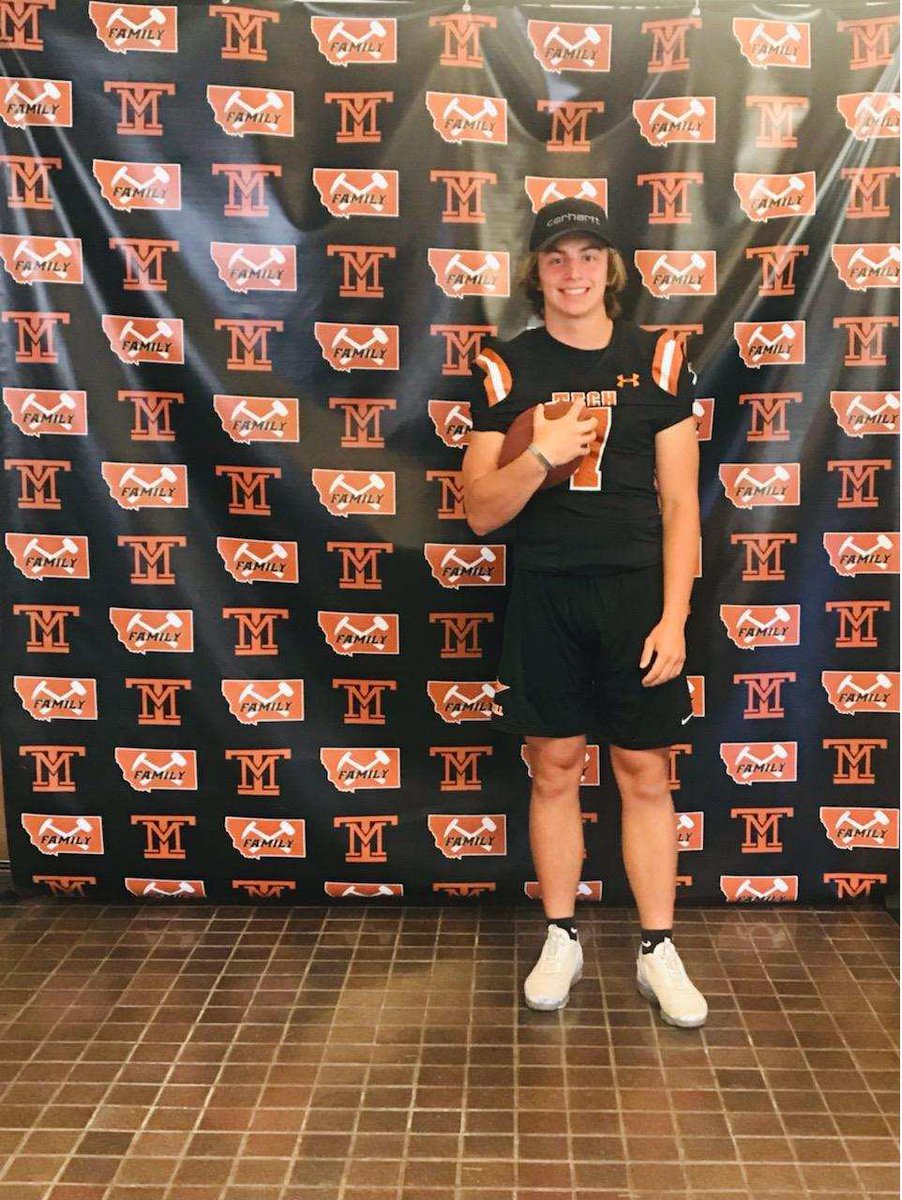 jacob_7sullivan's tweet photo. Had a great time learning and competing at the @MonTechFootball elite camp this Friday!
@CoachTravisDean @CoachAndersonMT @CoachKyleSamson https://t.co/wiyZo8Ec71