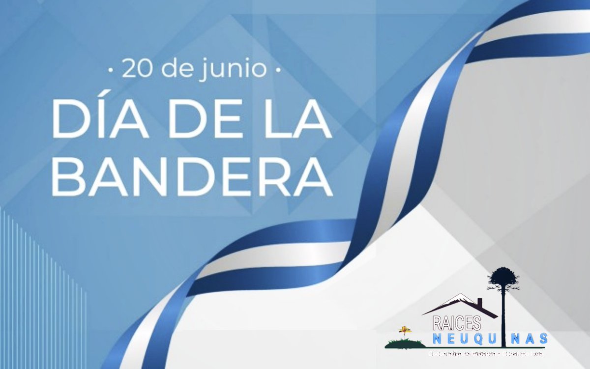 RaicesNeuquinas's tweet photo. Hoy es el dia de nuestra bandera, la que nos representa ante el mundo! Orgullosamente Argentin@s!

#SomosRaicesNeuquinas
#NosUneElAmorPorNuestraTierra💙 https://t.co/YuFXYl8qQ8