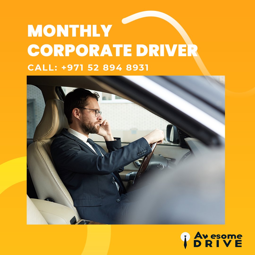 Monthly Corporate Driver
 
📞Call: +971 52 894 8931
🔗 awesomedrive.ae/safe-driver-se… 

#safedriver #awesomedrive #driver #driverdubai #carsdubai #cars #personaldriver #eventdriver #designateddriver #driveroursorce #corporatedriver #bestdriver #safe