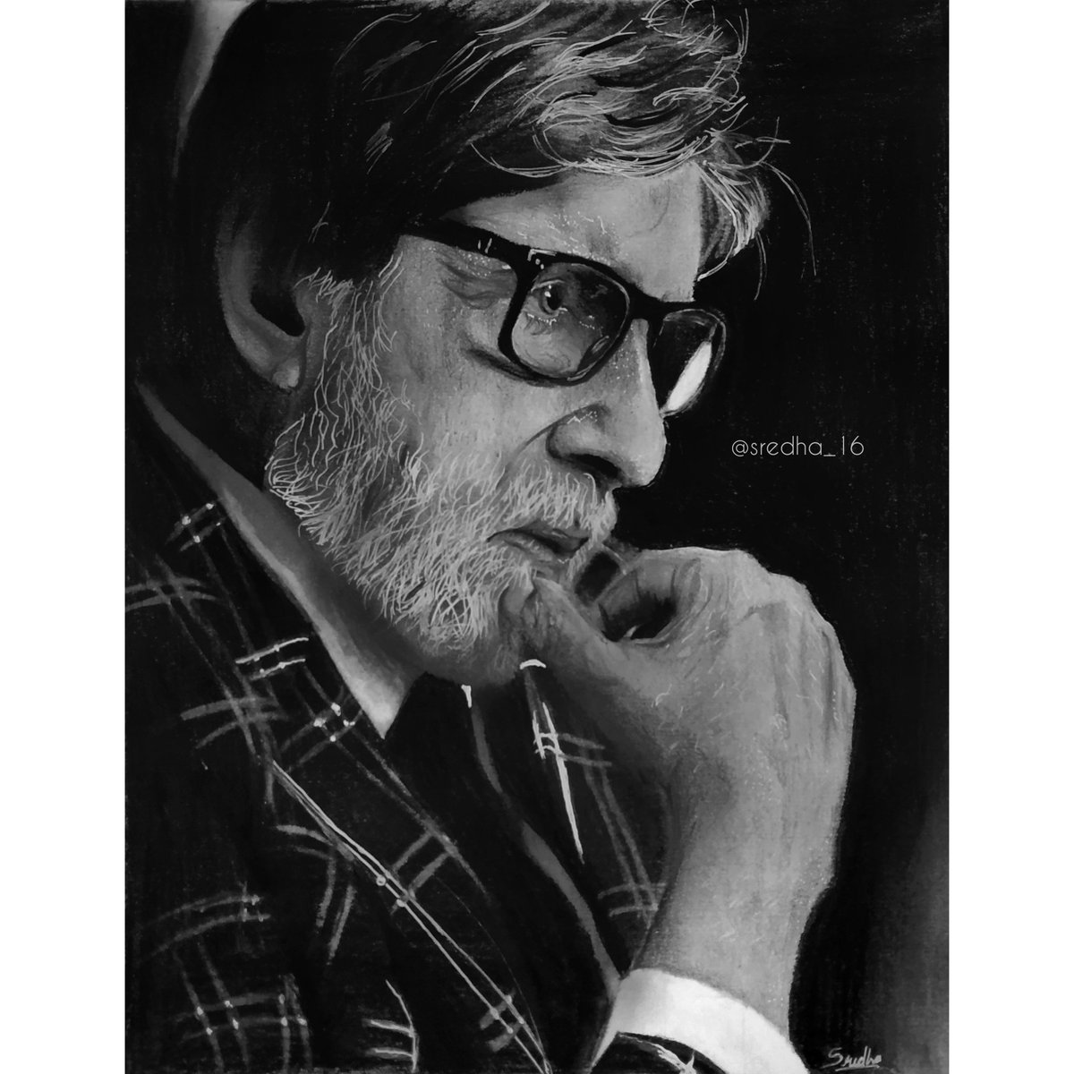 sredha_16's tweet photo. Portrait of @SrBachchan ❤
Hope you love it Sir 🙏❤

#bigb https://t.co/lrYyjgb5tw