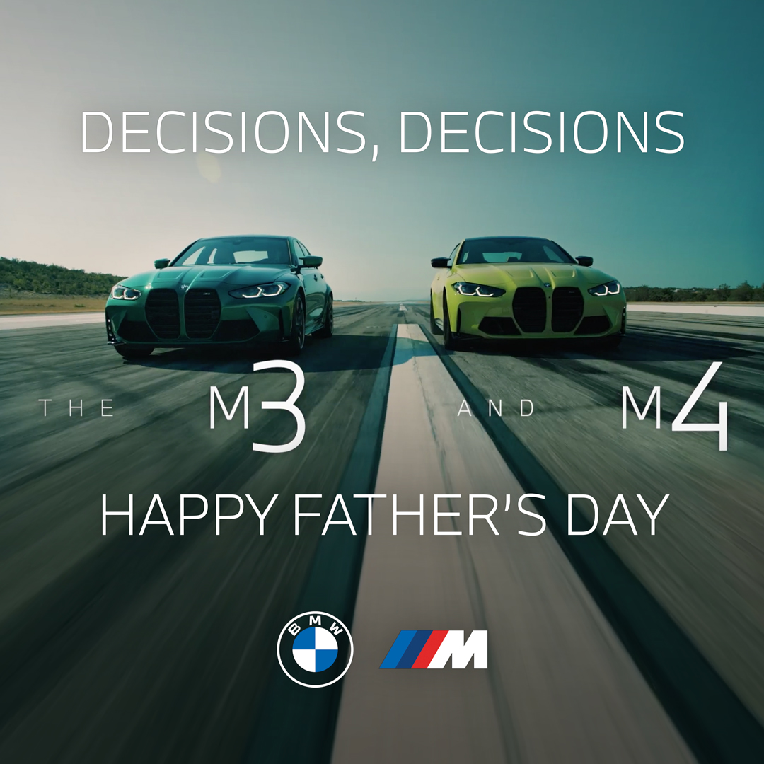 Finally, an easy one for Dad. Happy Father’s Day, from all of us here at BMW Northwest.  😊