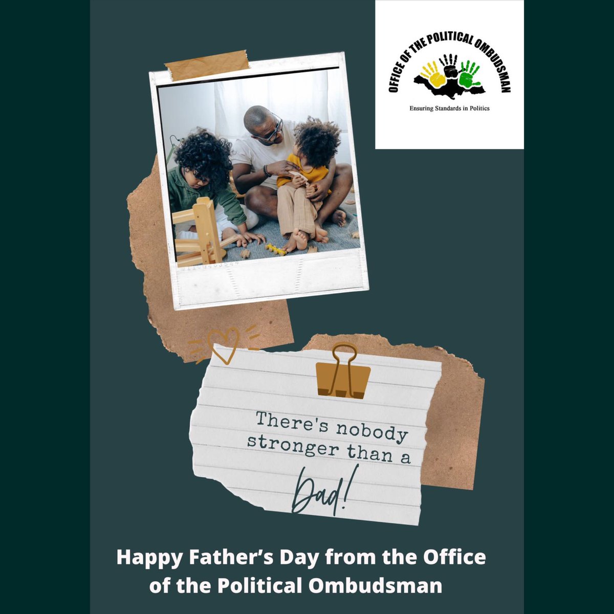 A hero is someone who gives without thought of himself.... That hero is known world wide as Dad! Happy Father’s Day to all who have fathered ❤️ from the Office of the Political Ombudsman #opo #jamaica #happyfathersday2021 #pops #dad #goodgovernance #democracy #rights #ruleoflaw