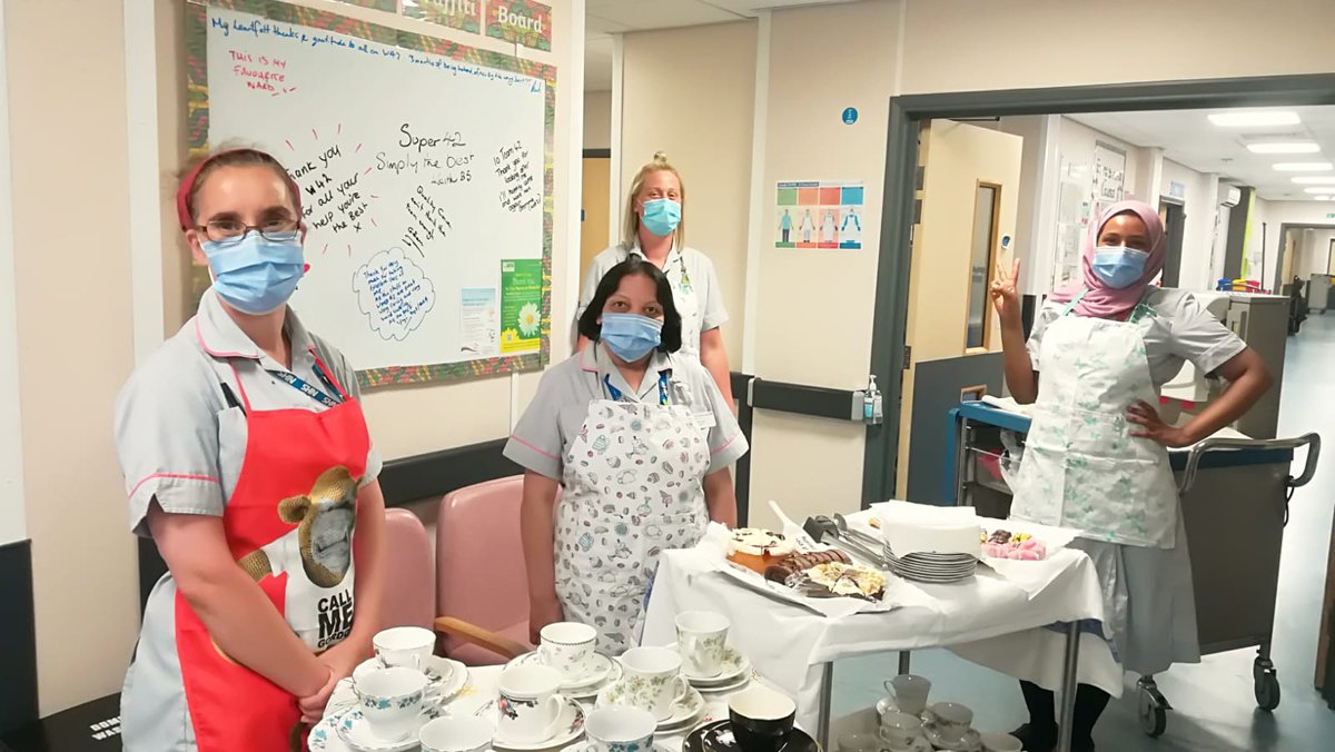 Ward42LRI's tweet photo. Real tea cups on the final day of Nutrition &amp; Hydration week, for posh tea round. Patients &amp; staff love this initiative started by @haddon_sally. 

Some amazing work is happening on @Ward42LRI in this area led by Deputy Sister Sony &amp; a @UHLCNF project by @GastroNurseLeic too! https://t.co/awLEzMj0LJ