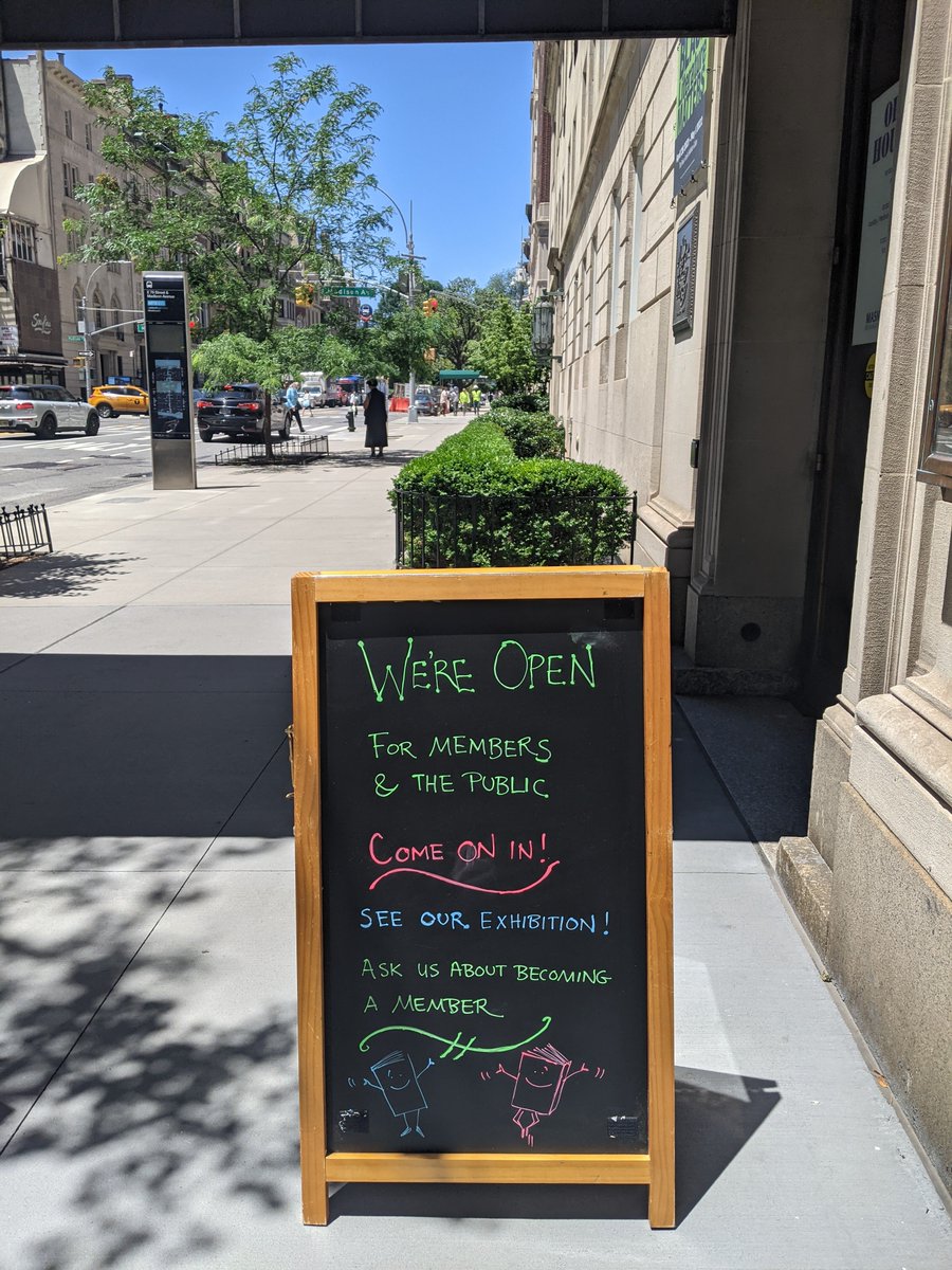 nysoclib's tweet photo. We're open--come on in and say "hi"! #WeAreOpen #AllAreWelcome #NYSocietyLibrary #UpperEastSide #Library #NYCLibrary #LibrariesMatter #ReadingCommunity #WritingCommunity https://t.co/k41OhN3qLX https://t.co/wgHnXMPAb8