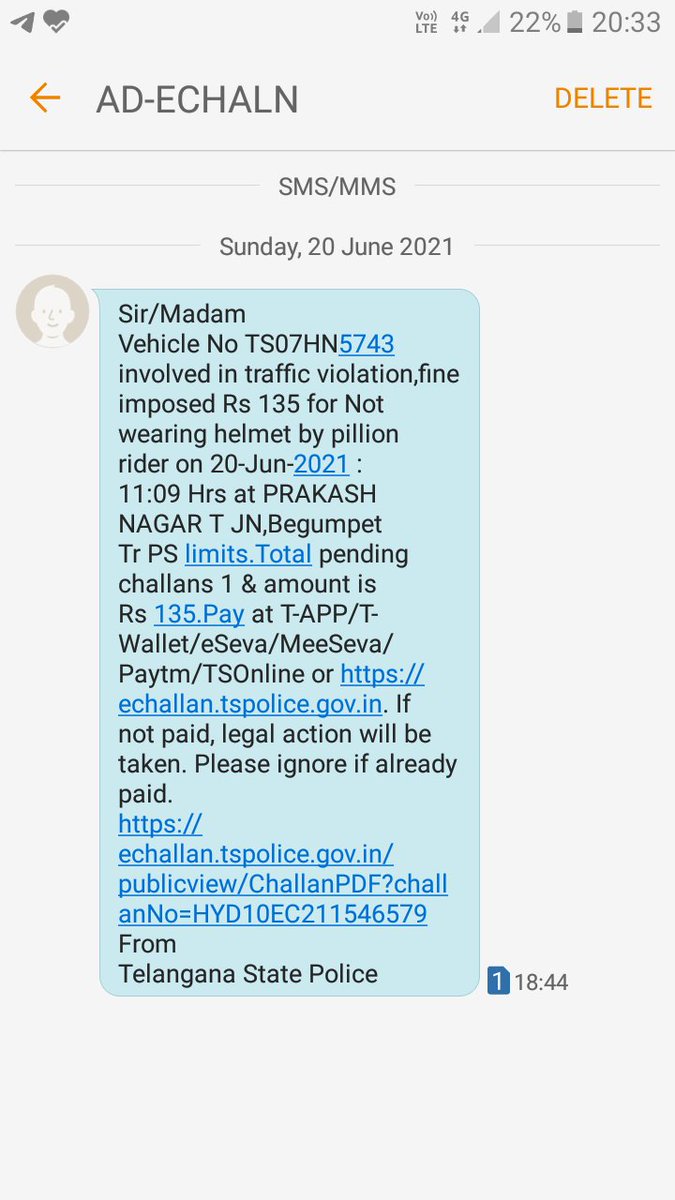Dear KTR Sir,Telangana state trafic polices are sent me a byke chalana ...but that is not my byke ...Police enterd wrong no and wrong image ....dear sirs how can I pay for this?????  Note.. I know how to check and pay for this ...but illiterates no idea for this is this right.