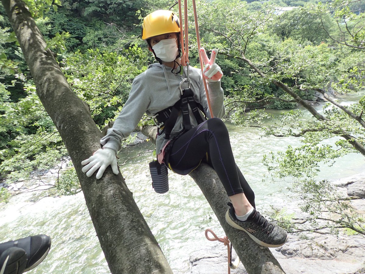 _MonkeyMountain's tweet image. 今日のツアーの様子です♪
風がちょい強めでしたが快適な感じで楽しんでいただけたと思います。
1グループ貸切のアウトドアツアーです。
今年はマスク慣れしすぎて外さない方も増えてきました。
#木のぼりツアー　#モンキーマウンテン　#treeing #ツリーイング　#アクティビティ　#みなかみアウトドア