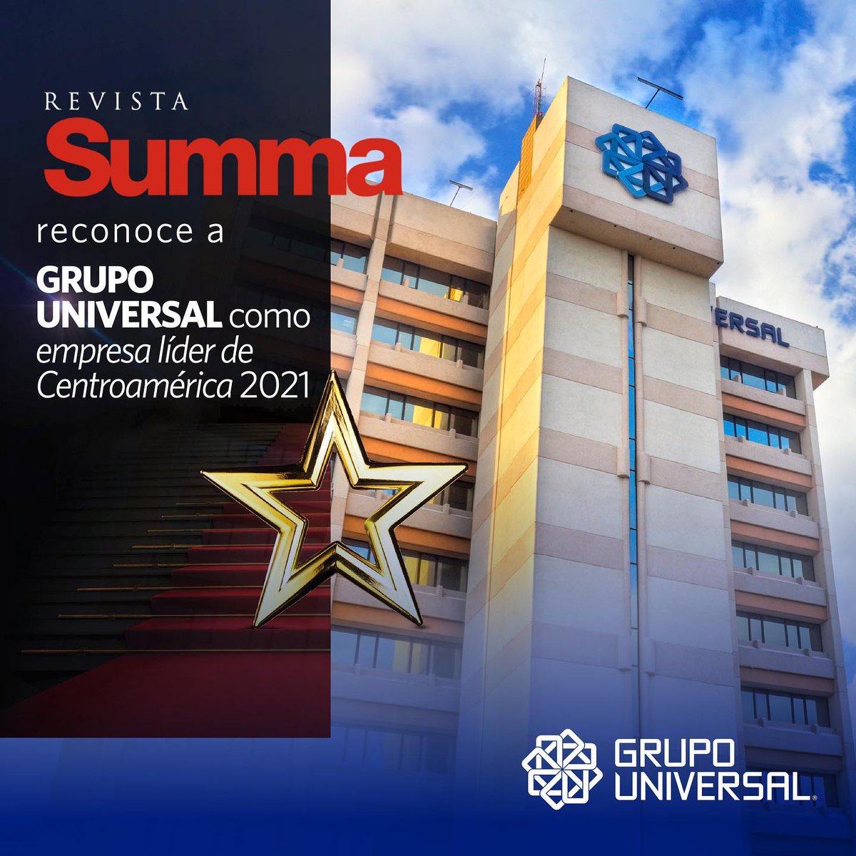 InvertixRD's tweet photo. #RD 20/06/2021. @RevistaSumma reconoce a @UniversalRD como empresa líder de Centroamérica 2021 https://t.co/rPYAEOYcDH
#RepublicaDominicana #SantoDomingo #dominicanos #grupouniversal #AFIUniversal #noticiassin #ndigital #felizdomingo https://t.co/rdZsJJfLuU
