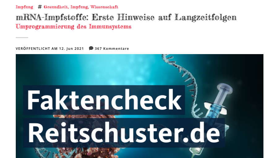 quarkswdr's tweet image. Ein Artikel auf der Website von Boris Reitschuster warnt vor angeblichen Langzeitfolgen der Corona-Impfung. Wir haben die Behauptungen überprüft. Ergebnis: Haltlose Angstmacherei, schlechte Recherche, unbrauchbare Quellen. #ScienceCops quarks.de/podcast/scienc…