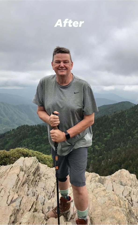 Nine months ago I made a decision to get healthier. I was 285 pounds with Type 2 diabetes. Today, I am 220 pounds and no longer diabetic. Yesterday, I hiked Mt. Leconte, the third highest peak in the Smokies at 6593 feet.  It was amazing! Thanks to my family for all the support.