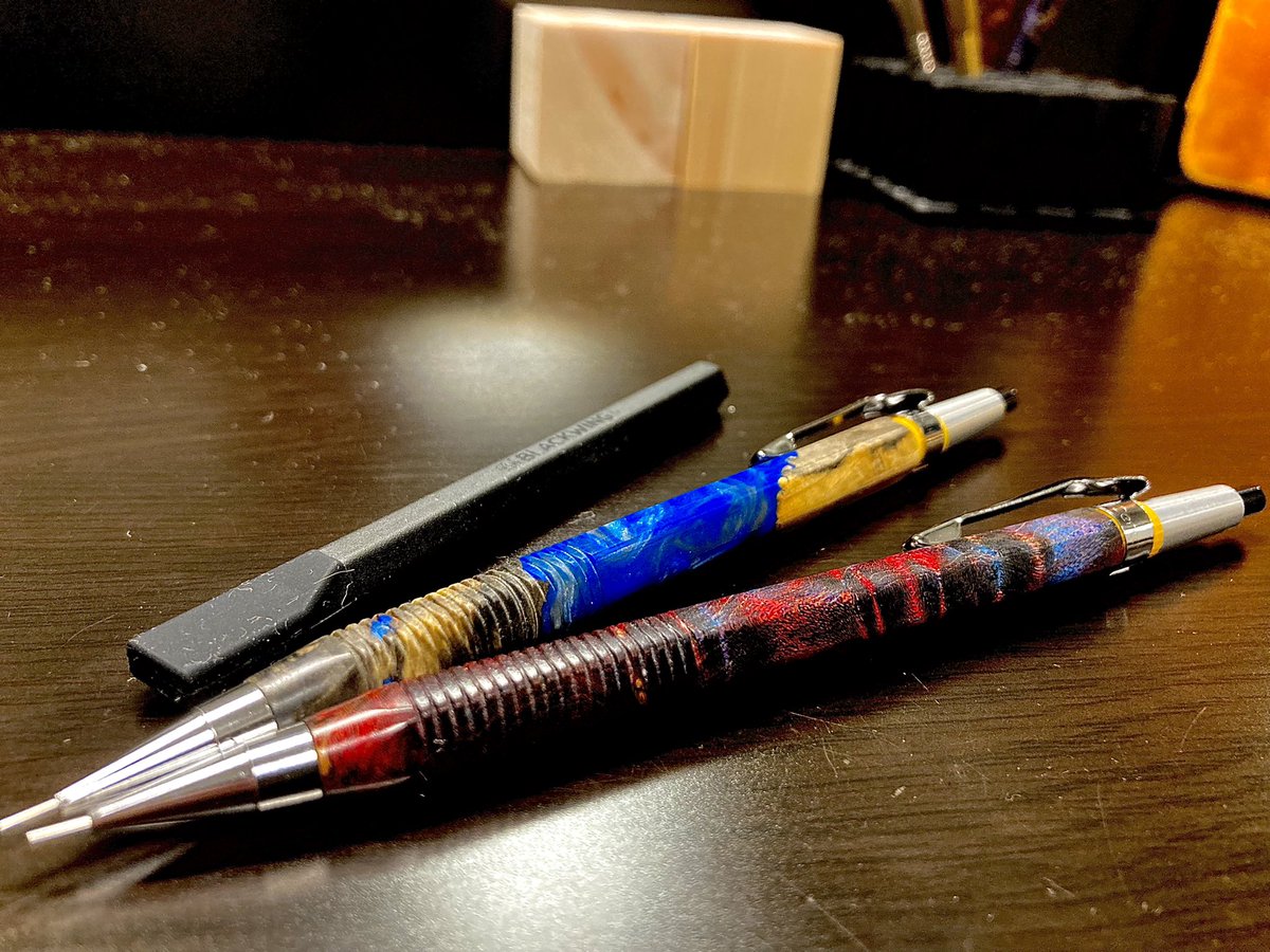 緑陽工房　pg5カスタム 緑陽工房 pg5 シャーペン カスタム軸 スタビ 青 廃盤 廃番 緑陽工房