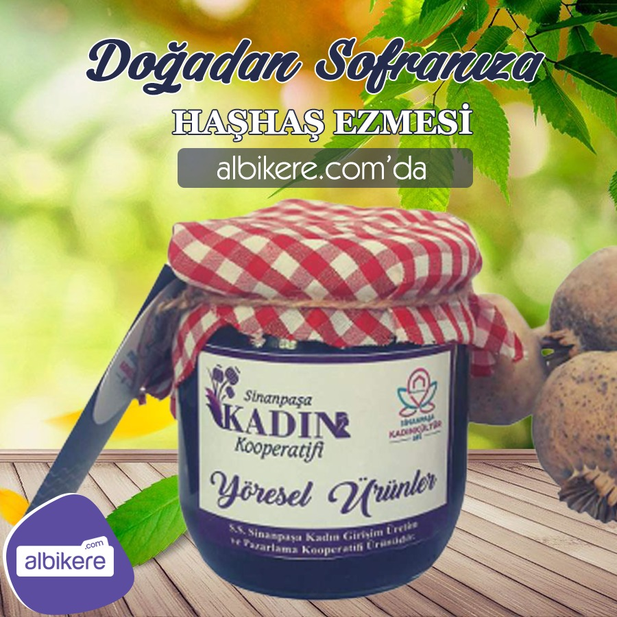Doğadan Sofranıza Haşhaş Ezmesi albikere.com'da... #albikerecom