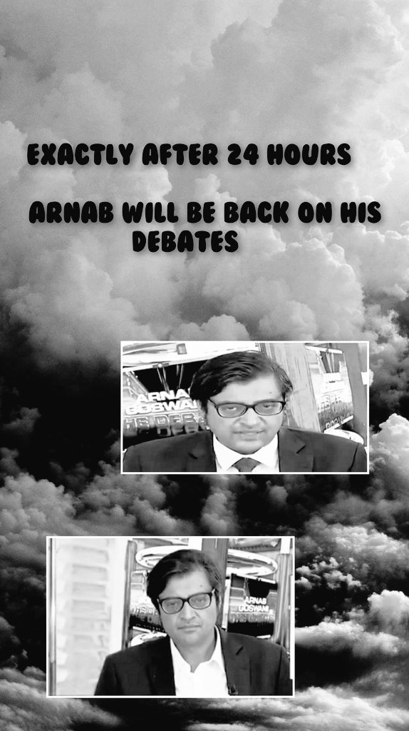 And we will watch him after such a long wait 🥰💕💫
#ArnabIsBack ♡