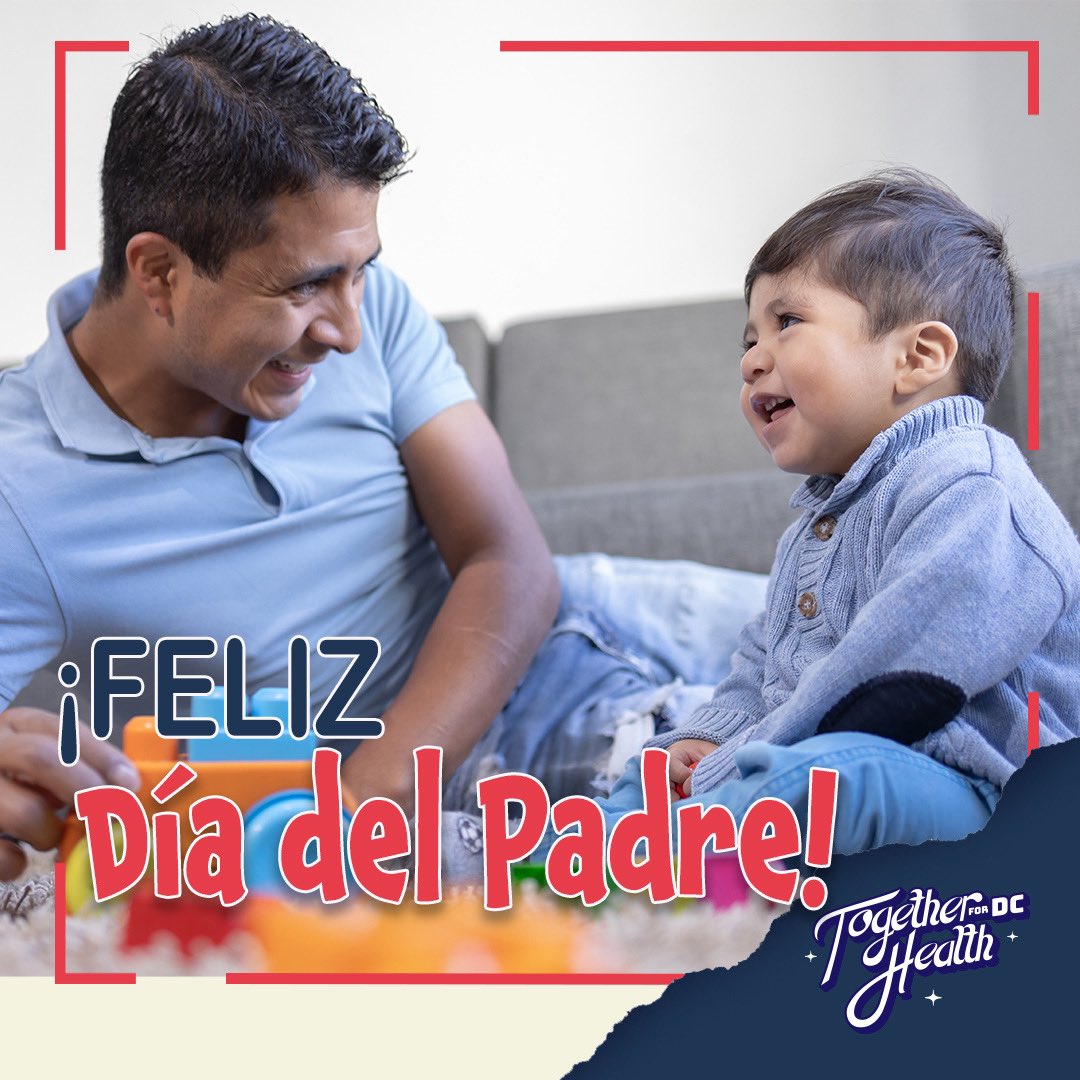 4dcHealth's tweet photo. ¡Feliz Día del Padre a todos nuestros papás de DC! Desde asar a la parrilla sus verduras favoritas hasta jugar a atrapar, ¡nos ayudan a liderar una comunidad más saludable!

#diadelpadre #dcpadres #padreyninos #padreyninas #familia #4dchealth #tfdch https://t.co/VHxPpydp0f