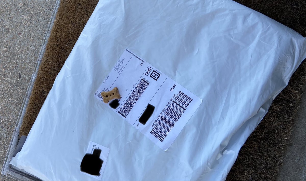 Have to say our <a href="/FedEx/">FedEx</a> guy is pretty awesome! Delivers our packages earlier than expected and even leaves a treat for our pup!