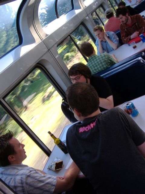 robbyrussell's tweet image. 15 years ago today, a group of Ruby on Rails developers boarded @planetargon&apos;s &quot;The Argon Express&quot; in Portland, OR. We spent the next two days drinking and coding on the train until we arrived to very first @RailsConf in Chicago.
