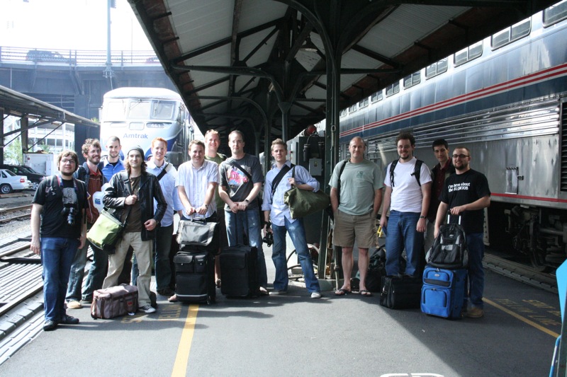 robbyrussell's tweet image. 15 years ago today, a group of Ruby on Rails developers boarded @planetargon&apos;s &quot;The Argon Express&quot; in Portland, OR. We spent the next two days drinking and coding on the train until we arrived to very first @RailsConf in Chicago.
