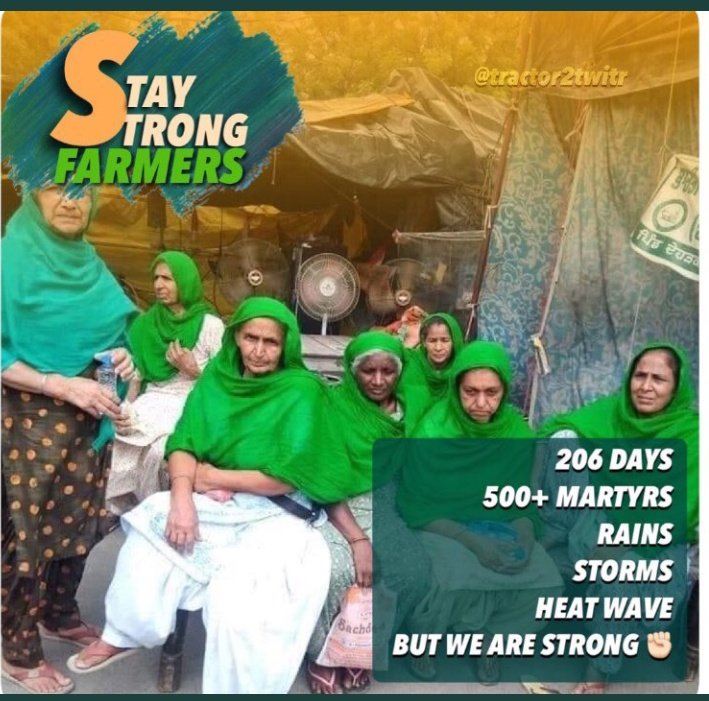 Keep raising your voice louder for them, when they are still fighting, still being firm despite all the hardships, then why are we tired to raise our voice for them  #StayStrongFarmers #FarmersProtest pic.twitter.com/FpFrFQe6Fu