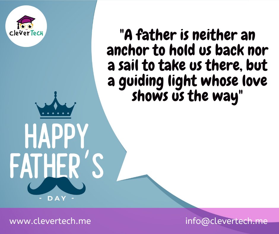 CleverTech5's tweet image. Happy Father's Day!
#HappyFathersDay #clevertech #learningaz #funecole