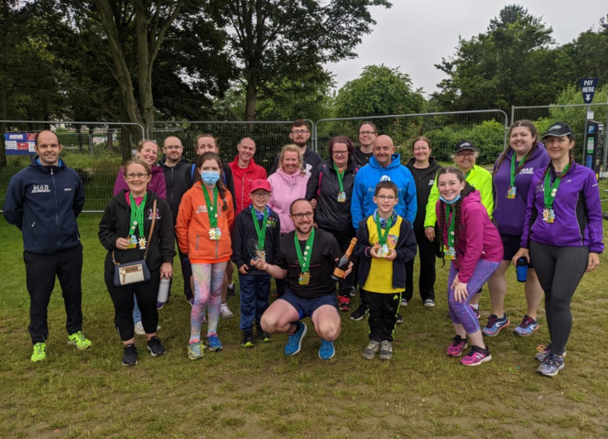Madrunners1's tweet photo. We've have the best weekend as #TeamMadRunners with lots of amazing achievements as individuals and the team won the Most Inspirational Award which we are so proud of! Well done everyone 🏆🏃🏃‍♀️Thanks for a fab event @RedwayRunners #TeamMadRunners https://t.co/iXz3XWFuMb