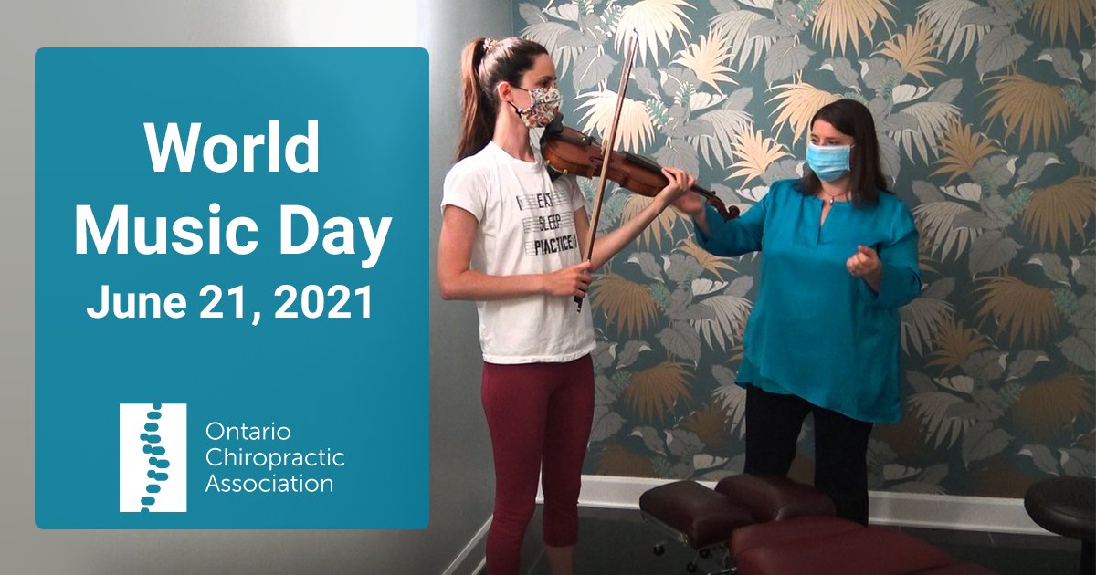 ONChiroAssoc's tweet image. This #WorldMusicDay, we celebrate and recognize musicians and the effort they invest in their art. But long hours of practice can take their toll. Chiropractor Dr. Bulat recommends stretching before playing and offers these #PostureTips to avoid injuries. ecs.page.link/R3th5