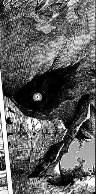 AsarathaHS's tweet photo. Continuing with the mask motif, we can see Deku's false mask of 'the Symbol of Peace' is coming apart at the seams. It is becoming frayed, and cracking to pieces. It could also be reflective of his mental state. His mask as the Symbol is going to have to come off soon. https://t.co/VrKdaC8XDb