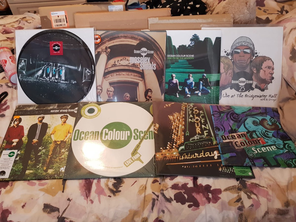 bitealicious's tweet image. Hubby's record collection of @OCSmusic . One very happy man xx