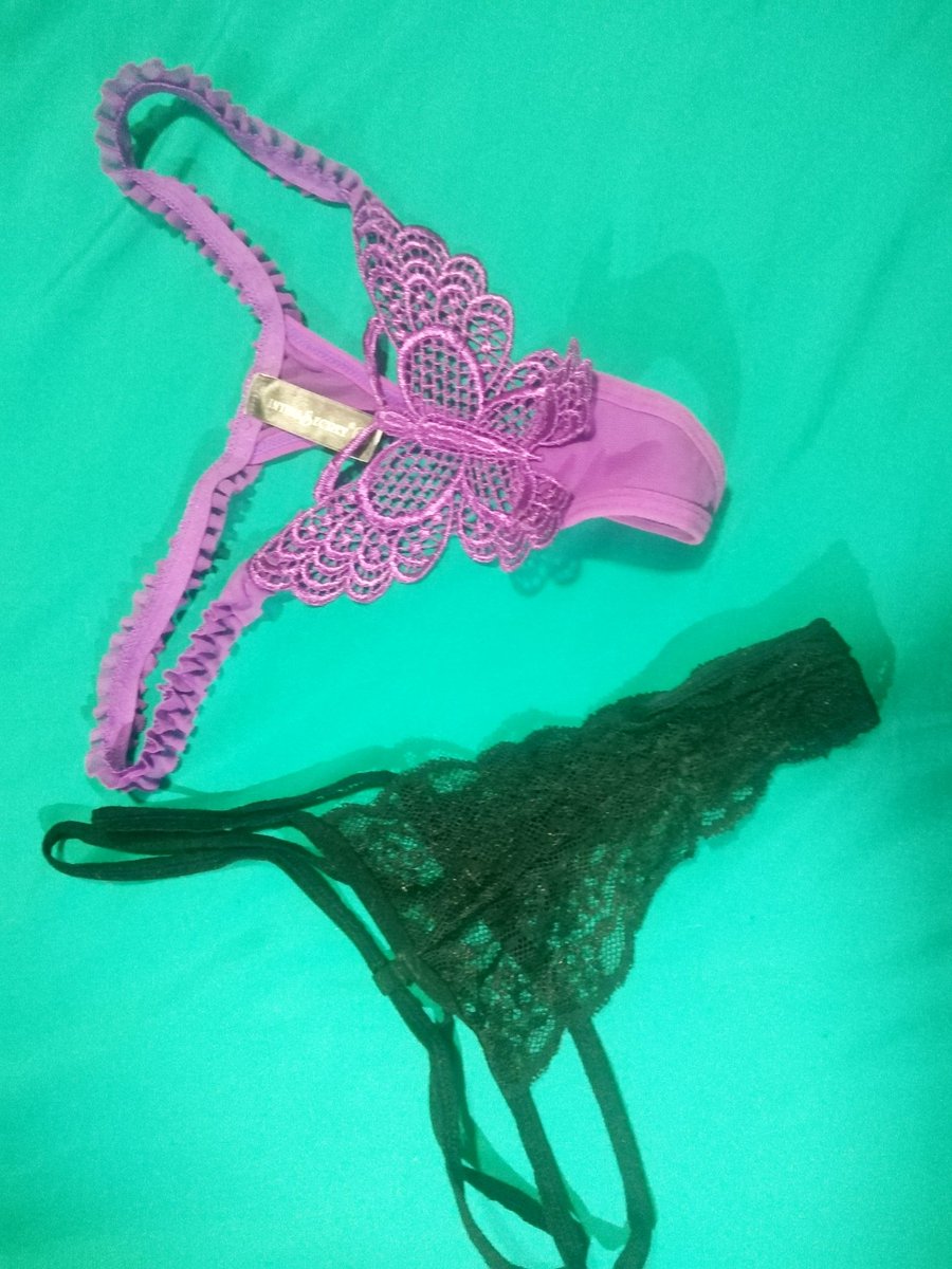 DULCESECCRETO's tweet photo. No se cual de las dos ponerme hoy, me podrían ayudar a escoger. La tanga ganadora subo foto de como me queda puesta. 💋 https://t.co/AYBgI7Rtc4