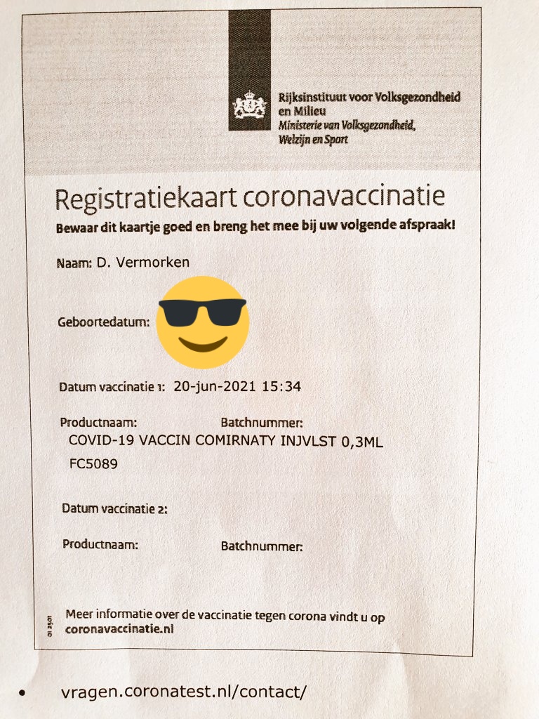 david vermorken on twitter vandaag de 1e vaccinatie pfizer gehad erg blij mee en top georganiseerd door ggdhvb in boxtel heb je nog geen afspraak ingepland ga naar https t co xcvjcbvhat en maak vandaag