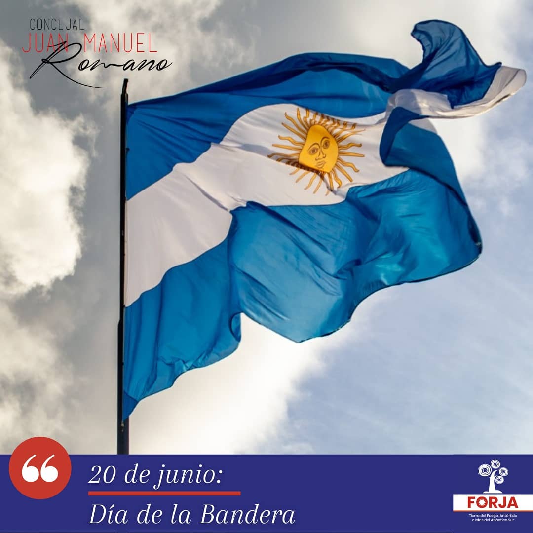 🇦🇷 20 de Junio " Día de la Bandera"🇦🇷
 
 A 201 años del paso a la inmortalidad del creador de nuestra insignia patria,  General Manuel Belgrano, lo recordamos honrando nuestra bandera y su legado.
¡ Al gran pueblo Argentino, Salud!