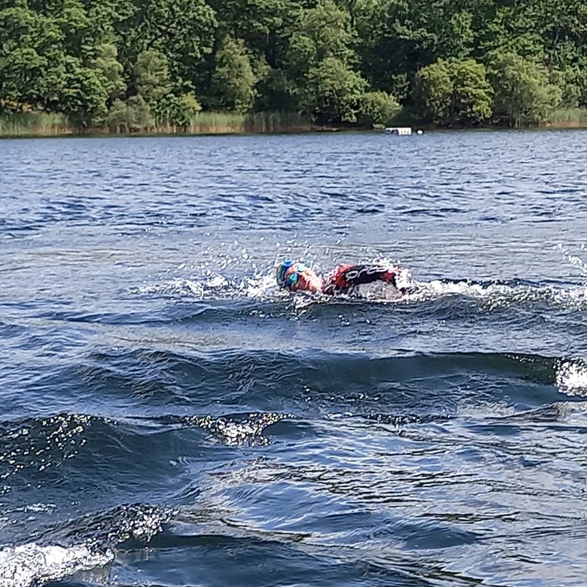 End to end swim with @triskeliswims, amazing experience