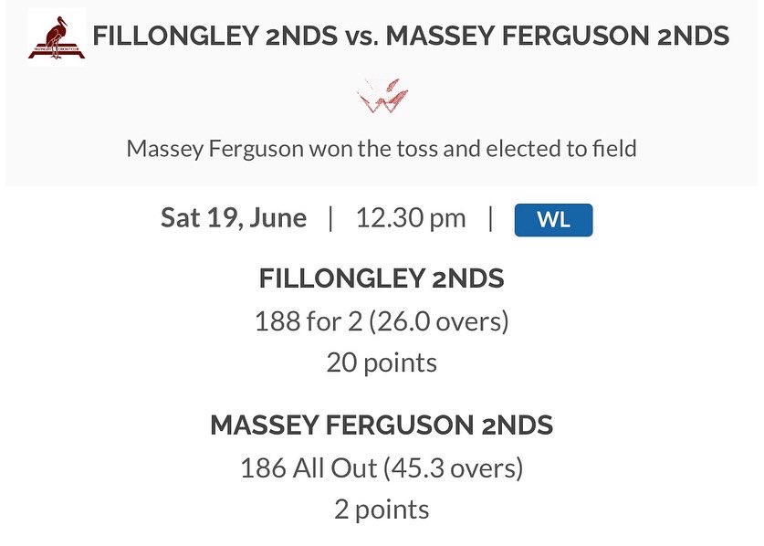 Massey Ferguson Cricket Club tweet media