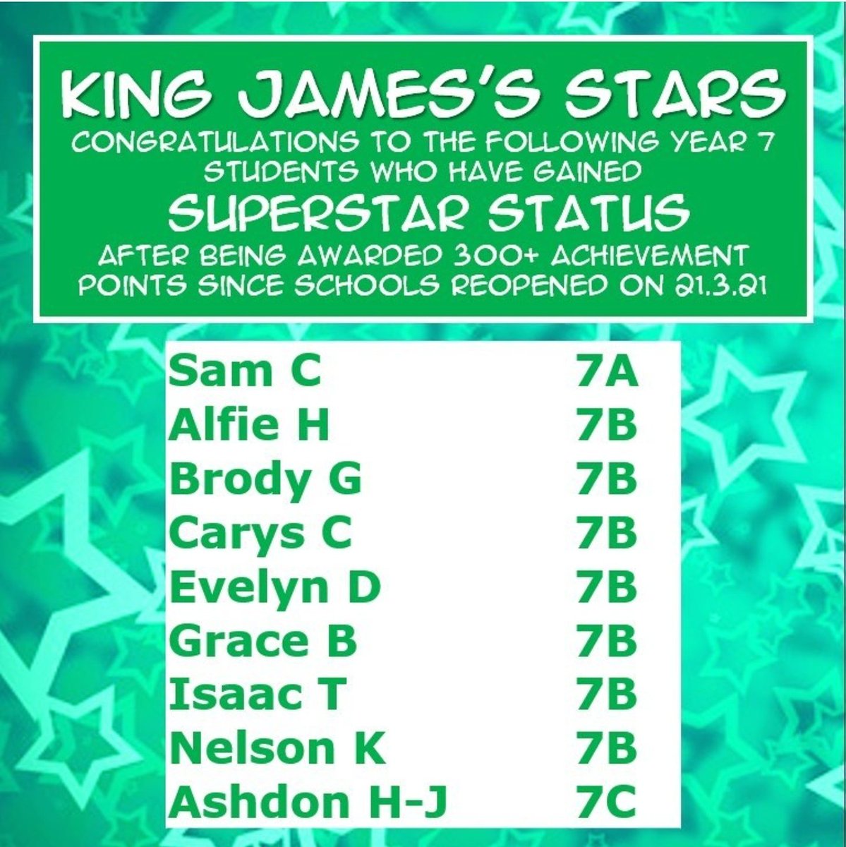 Congratulations to our Year 7 superstars! #1
