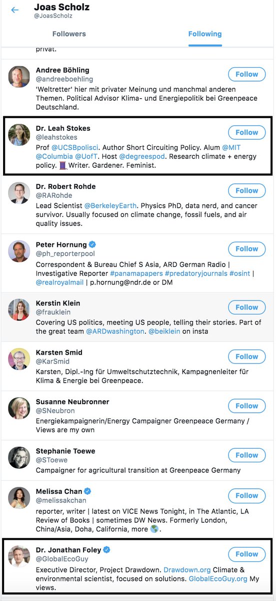 Appendix_J 6/XThe list ends with fake degrower, we write about it a lot, just search for BillionairesForFuture in search.One new "scientist". He had 40 followers 2 months ago. Now there's 667.Lots of familiar names, mommy Janine follows too: