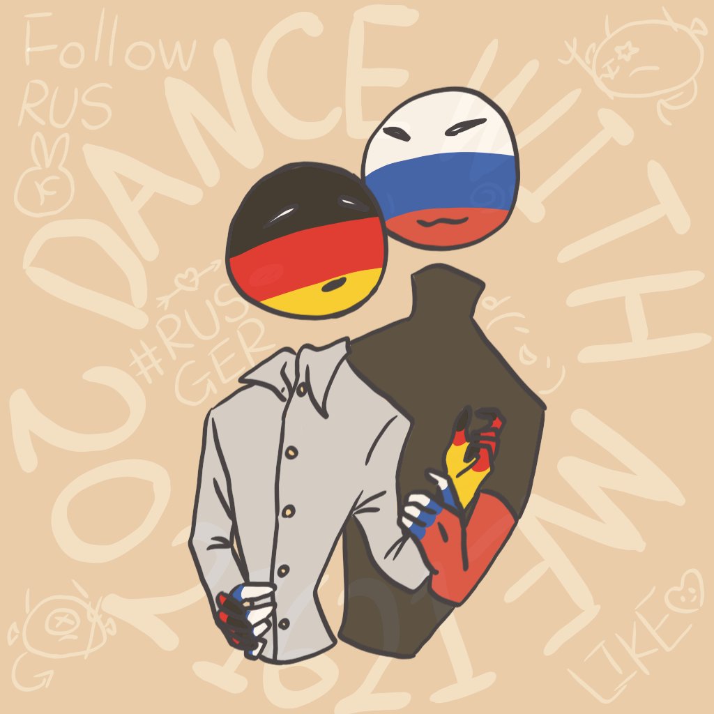 Hiruxs 🌑 on X: #countryhumans #ship #countryhumansgermany  #countryhumansrussia I tried adding more folds onto the clothes. Looks  Gucci but I think the heads turned out too big.  / X