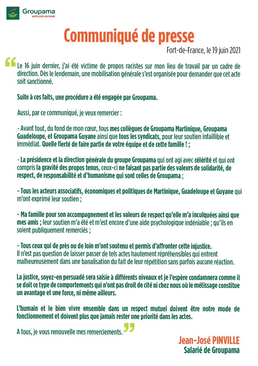 GroupamaAG's tweet photo. Communiqué adressé par notre salarié ⬇️  #FierdetresalarieGroupama https://t.co/cY7lQIHaSH