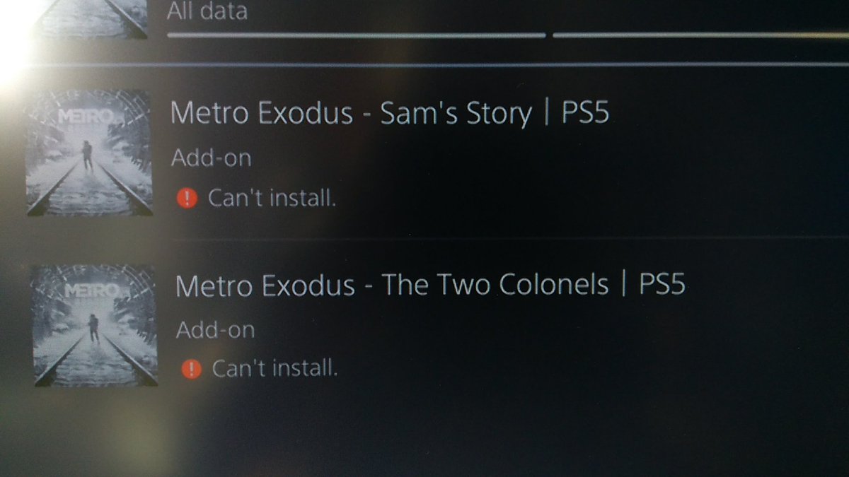 erjirond's tweet photo. @MetroVideoGame hi, just purchased the gold edition on ps5 but I cannot download the two dlcs - error CE-107857-8. Does anyone have this problem? How can I fix it?
Ty https://t.co/zsUfYrTTaF