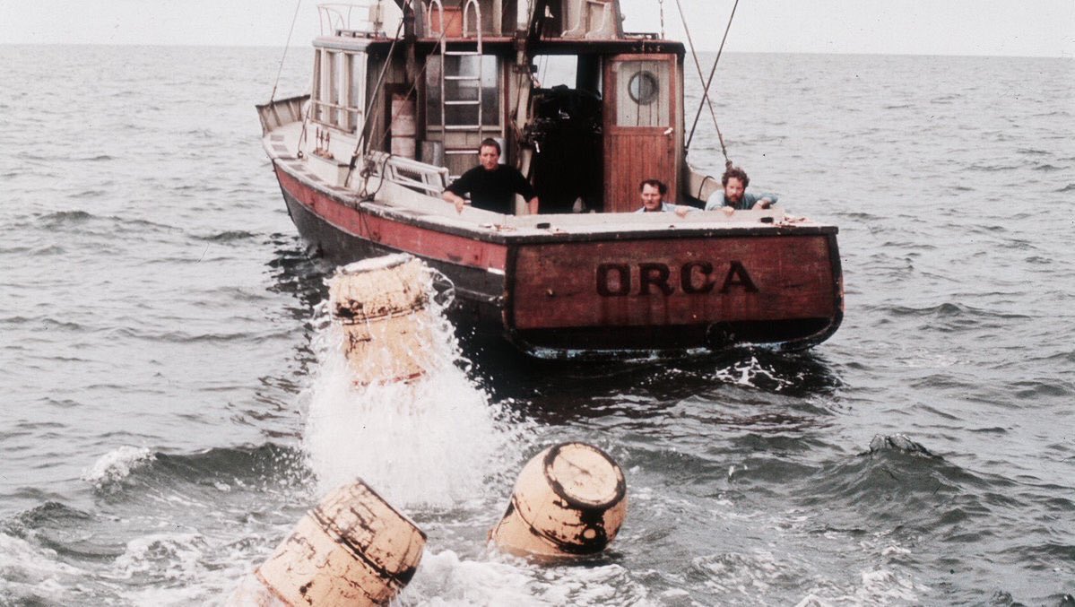 retrochenta's tweet photo. Hoy hace 46 años que se estrenó en EEUU "Tiburón", el primer gran éxito de Spielberg. Y ya nunca volvimos a bañarnos igual en el mar. https://t.co/re93YjaGU9
