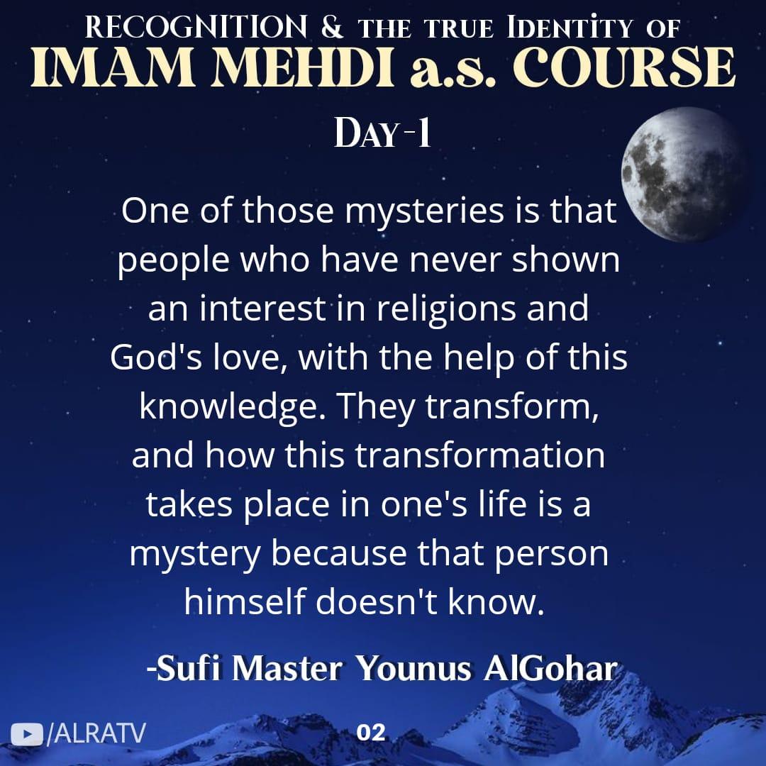 SahajadaShaikh1's tweet photo. What does Imam Mehdi Supposed to do? #ALRATV #GoharShahi #YounusAlGohar #sufism #Spirituality #recognition #TrueIdentity #ImamMehdi #spiritual #revolution #MysticalFormula #mystery #MehdiAlMuntazir #Mehdiislove #sufi #SupremeSoul #Jesus #TheLastSaviour #TheAwaitedOne #GodisLove https://t.co/EICujIzO7T
