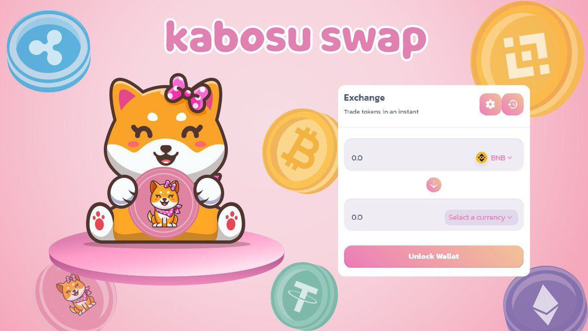kri_krypto's tweet image. @KabosuOfficial Swap V1 is live 🔥🔥
You can now use Kabosu Swap to buy and sell tokens! ✅ Amazing right 😁😁
Link👇👇👇
swap.kabosutoken.io/#/swap
In the coming weeks, a new feature will be added to ensure that every holder makes profit
@coinkit_ com 30 100 $btc #Kabosu