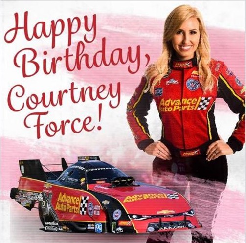 Happy birthday Courtney Force!                      