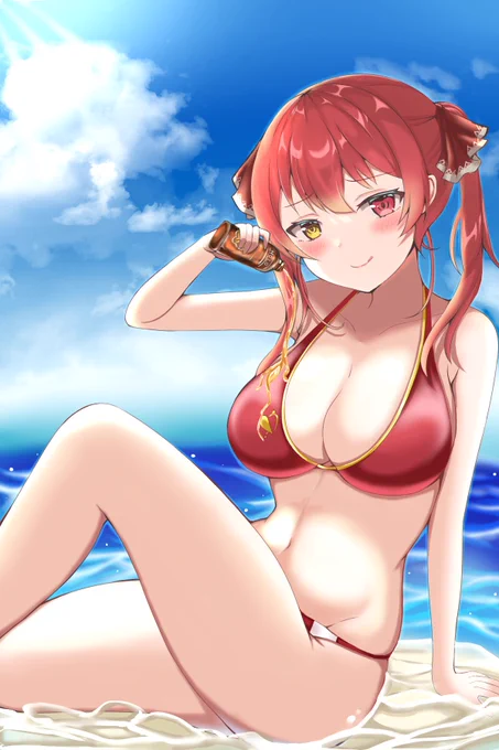 水着マリン船長👙🏖
 #マリンのお宝 