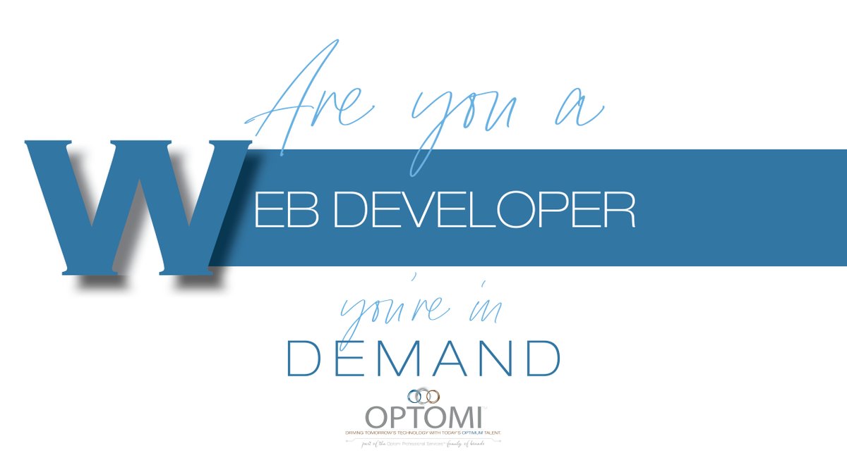 Our clients are seeking innovative, detail-oriented talent.  Learn more: optomi.com #Optomi #softwareengineer #softwaredeveloper #coding #programming #programmer #developer #software #computerscience #coder #javascript #webdeveloper #python