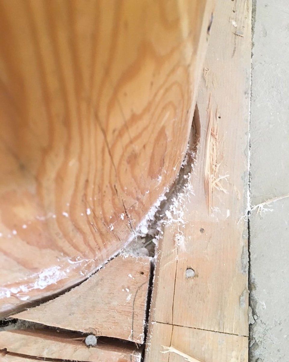 AirtightInc's tweet image. The Aerobarrier sealant is finding and sealing all the little holes in the building envelope. It’s so cool to see all the spots after the application where Aerobarrier worked its magic. ✨