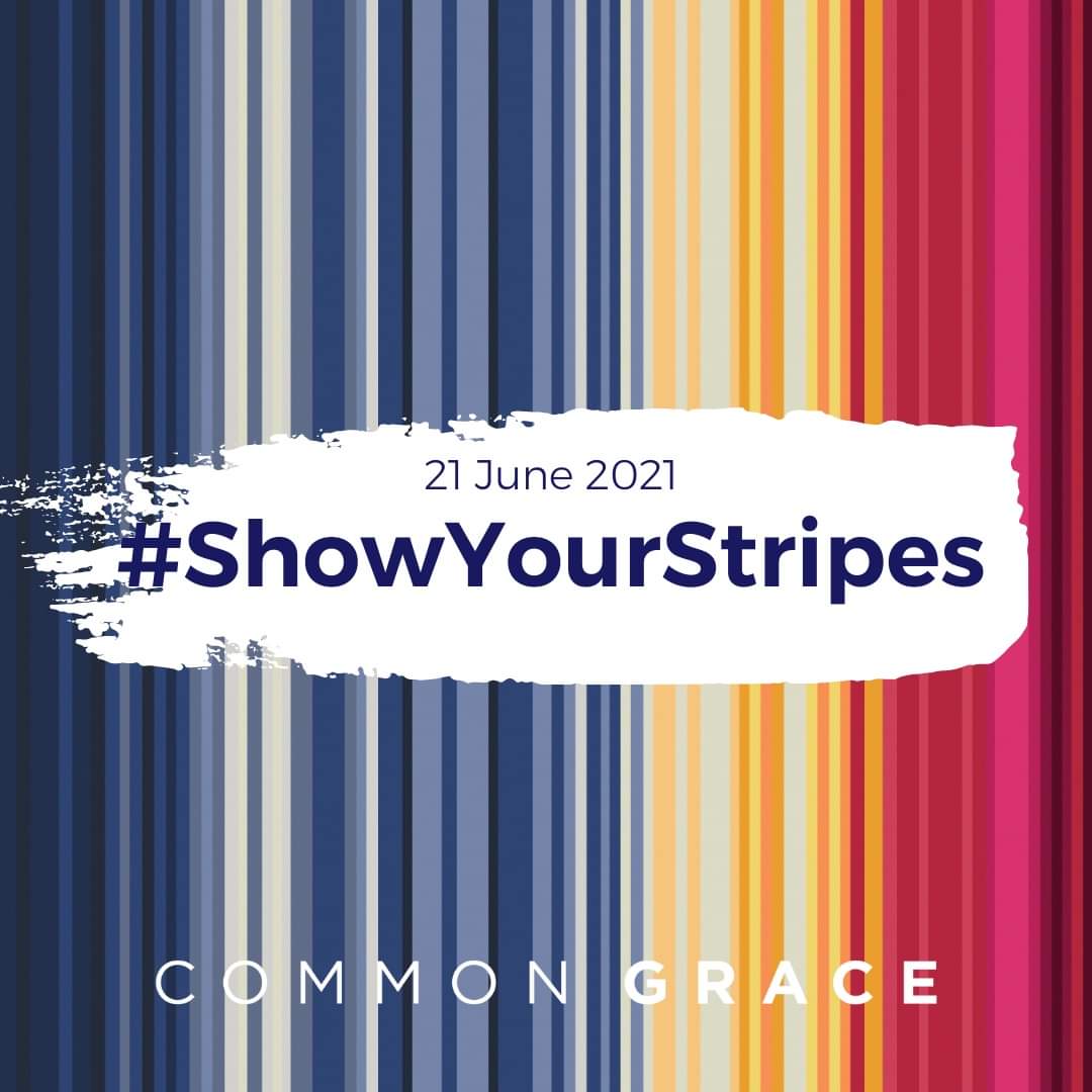 Today we are supporting our friends at <a href="/CommonGraceAus/">Common Grace</a> as they call on our politicians for real action on climate change! 
#ShowYourStripes 
#WearTheScarf 
#CommonThreads 
#CommonHome
#CommonGraceAus 
#CreationAndClimateJustice 
#AusPol