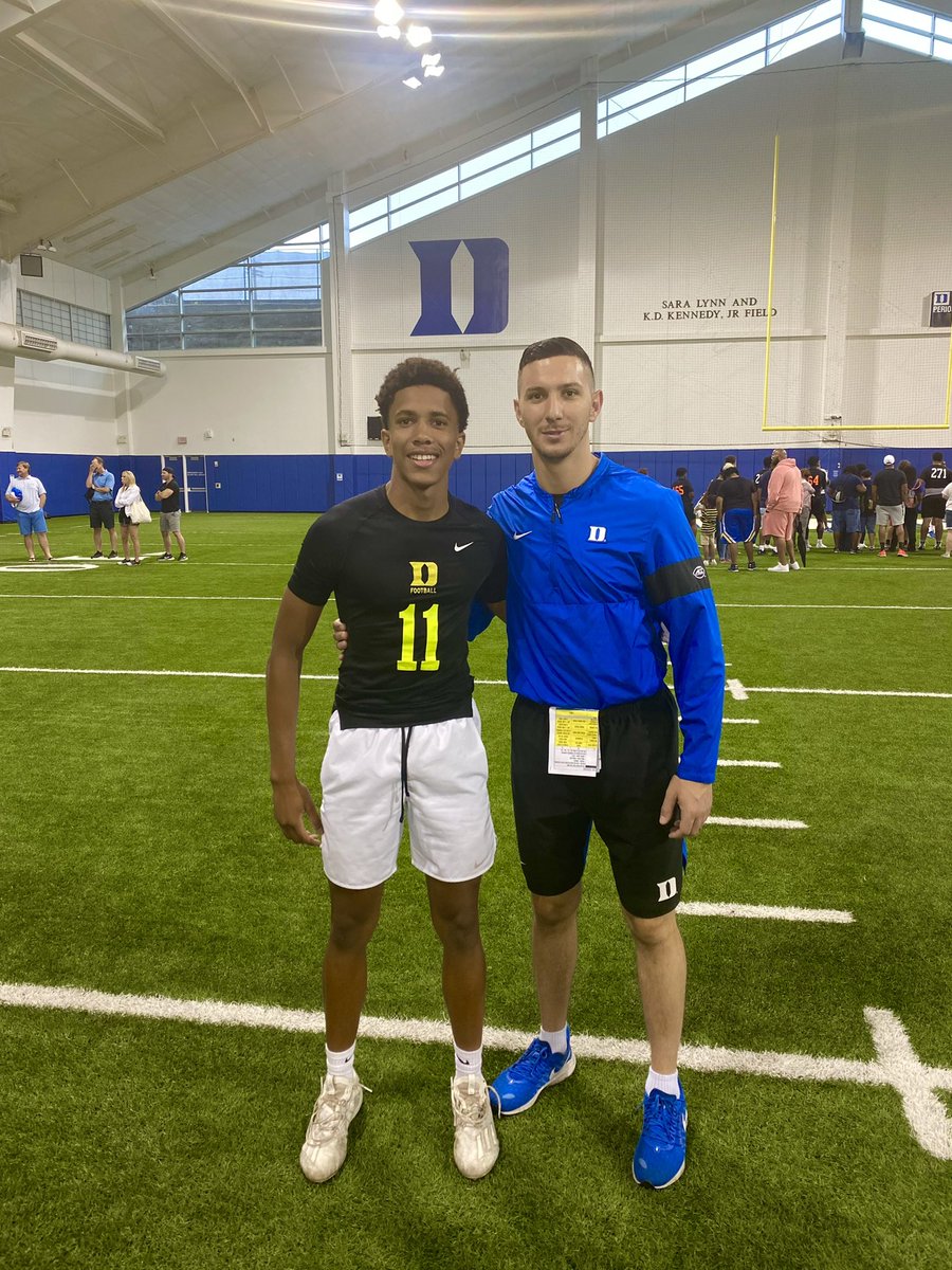 I enjoyed my time at the Duke Football Showcase. I learned a lot from the coaches and got better today. @Coach_DanHicks @TrueBlueTrooper @CoachSparber @CoAcHKeLZZz3 @dbacks_academy  
#DevilDefense #JERSEYJUICE