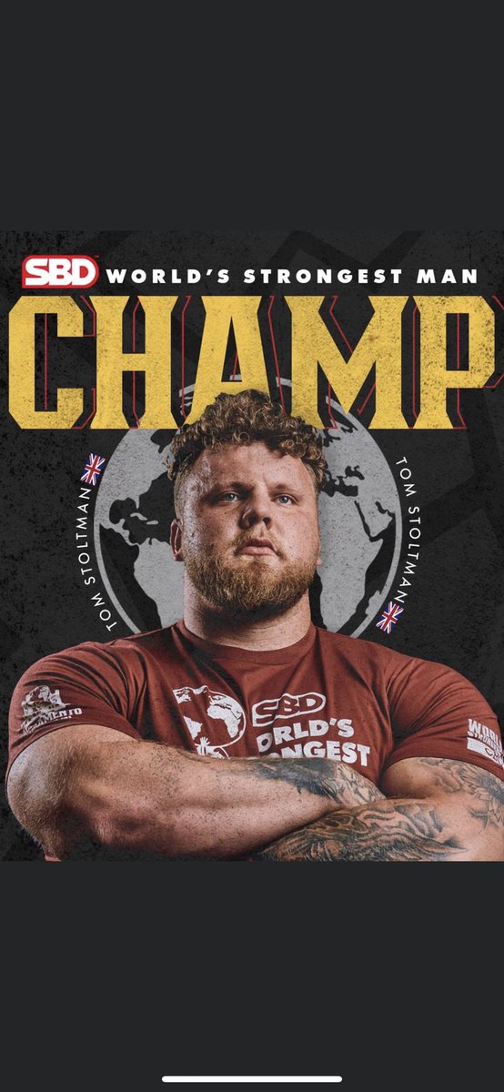 Scotland’s 1st ever <a href="/WorldsStrongest/">SBD World's Strongest Man</a> . <a href="/stoltman_tom/">Tom Stoltman</a> absolutely incredible achievement, superb Big Man 🏴󠁧󠁢󠁳󠁣󠁴󠁿🏆