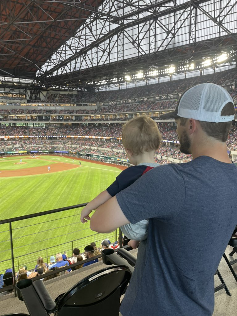 First @Rangers game together on my first Father’s Day! #ForLoveoftheGame