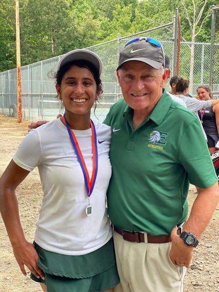 CONGRATULATIONS to Sophie Khullar for being the female tennis player to make it to states and is also the MVP!! She also will compete at ILC this week! Getting it done in class & on the court! 💪🏽👏🏾👏🏾🎉🎉@EnloeMagnetHS @AthleticsEnloe @enloembsa