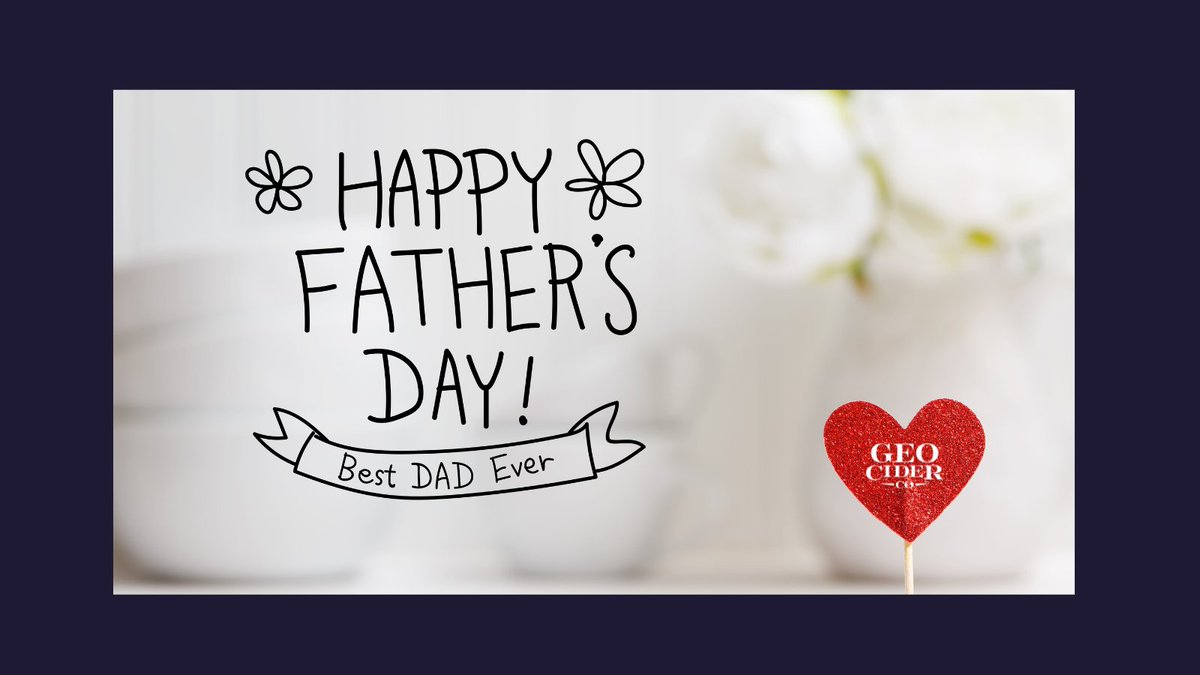 Happy Father's Day to all who celebrate this day...
we see you, we appreciate you and we love you ❤️
We open today at noon.
#geociderco
#ciderevolution
#happyfathersday