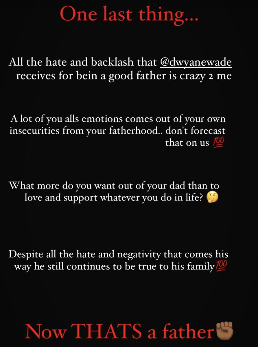 overtime's tweet photo. Zaire Wade’s message to Dwyane is real as it gets 💯 https://t.co/szgggtFUgq